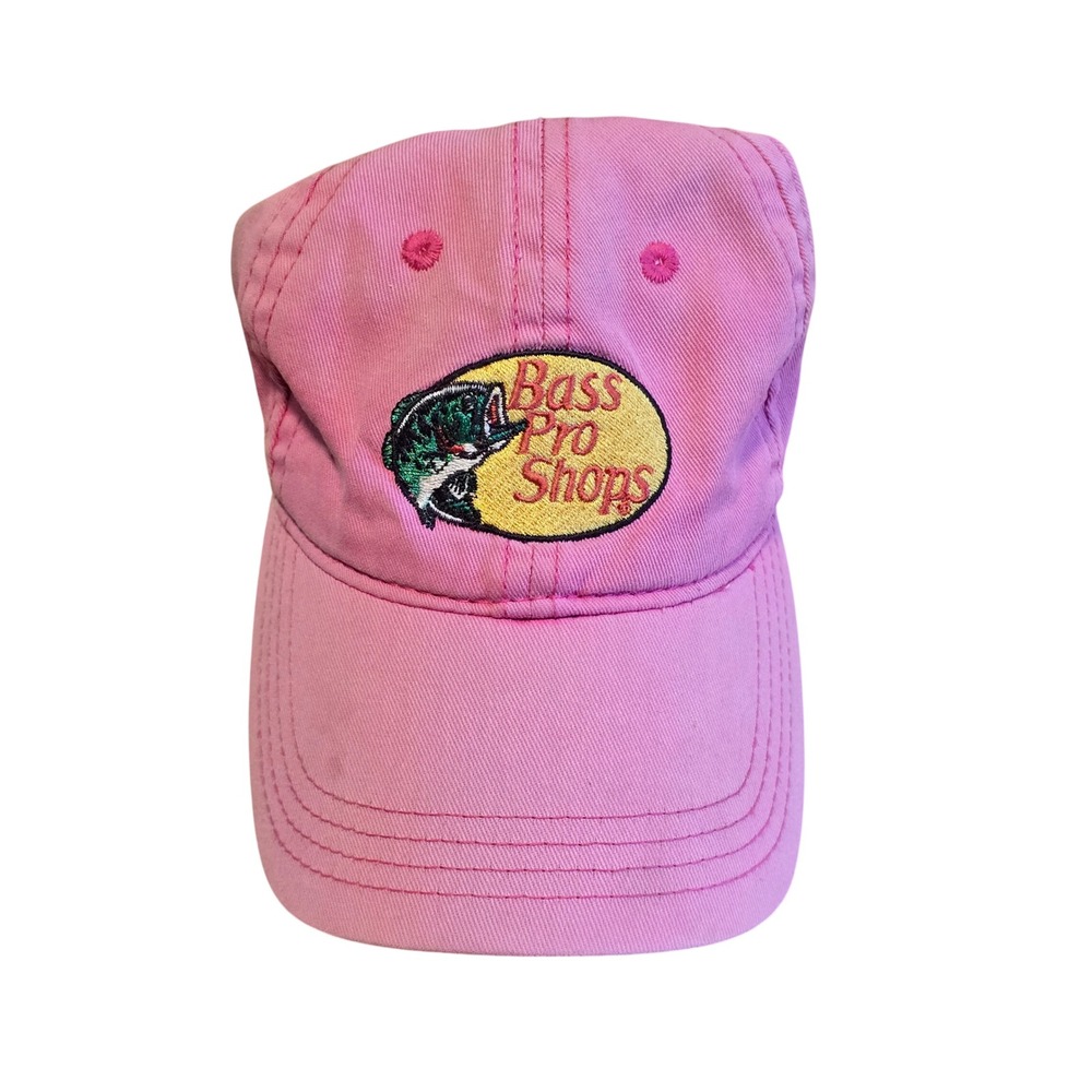 Bass Pro Shops Pink Toddler Baseball Cap Embroidered Logo Elastic Back BPSTWLTD